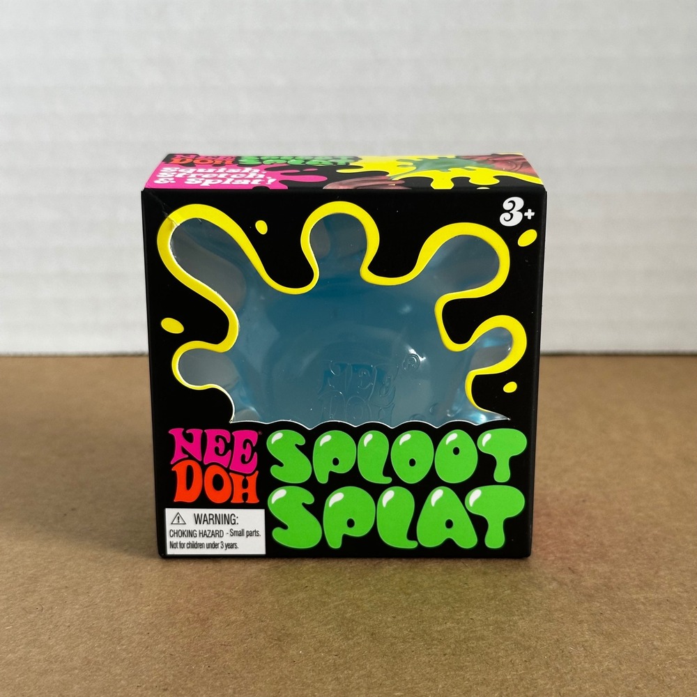 NeeDoh Sploot Splat Kids Unisex OS Blue New Squishy Fidget Stress Toy Schylling
